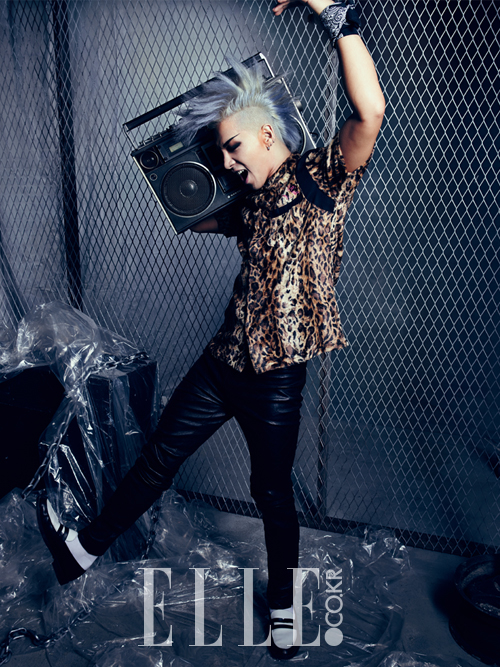 Gambar Foto Taeyang Big Bang di Majalah Elle Edisi November 2013