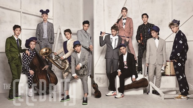 Gambar Foto EXO di Majalah The Celebrity Edisi November 2013