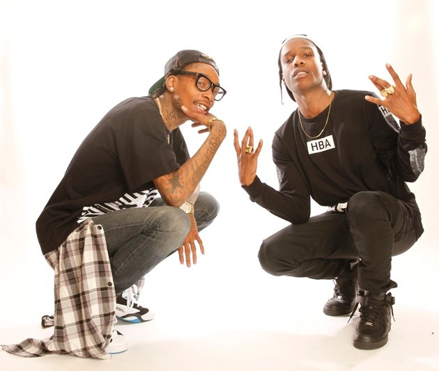 Gambar Foto Wiz Khalifa Bersama A$AP Rocky