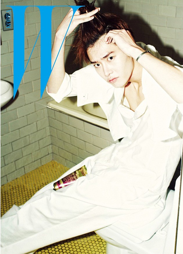 Gambar Foto Lee Jong Suk di Majalah W Korea Edisi Desember 2013