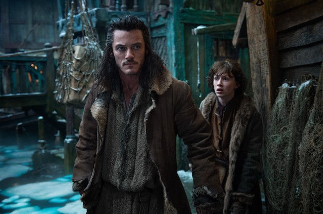 Gambar Foto Luke Evans dan John Bell di Film 'The Hobbit: The Desolation of Smaug'