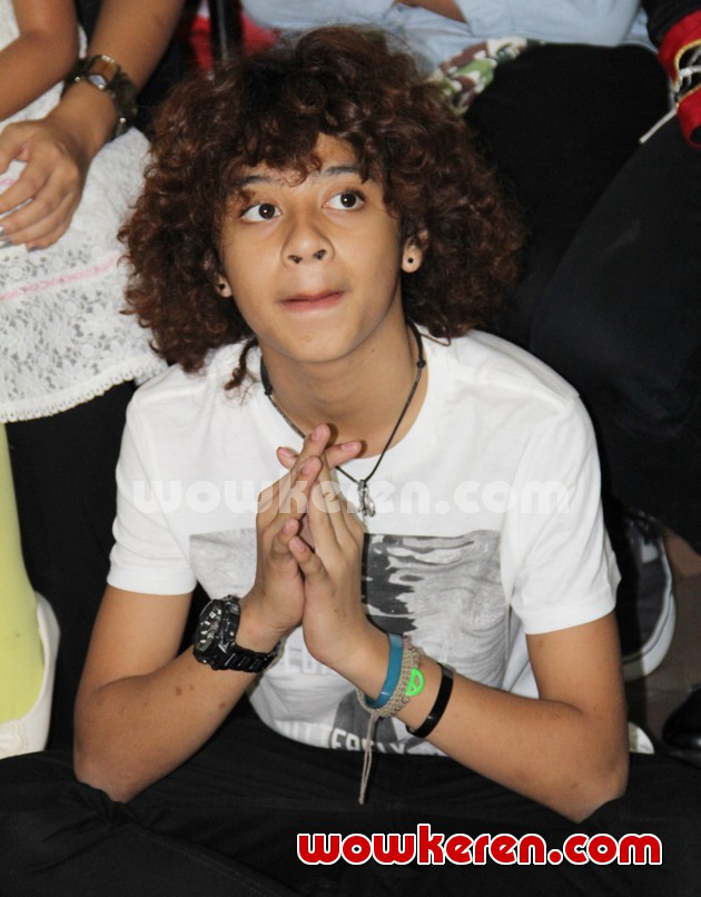 Gambar Foto Bastian Coboy Junior Saat Wawancara Acara 'Aku Princess'