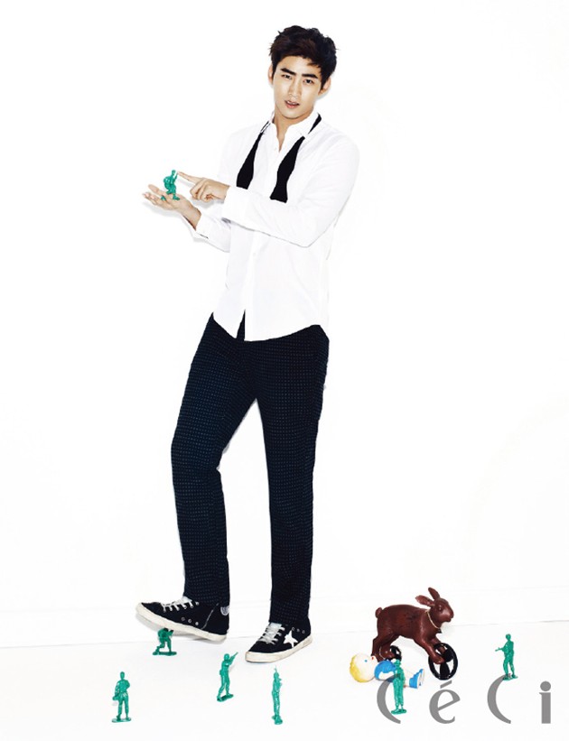 Gambar Foto Taecyeon 2PM di Majalah CeCi Edisi Desember 2013