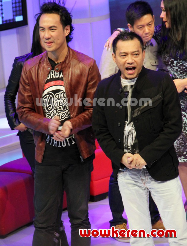 Gambar Foto Anang Hermansyah dan Daniel Mananta di Jumpa Pers 'Indonesian Idol 2014'