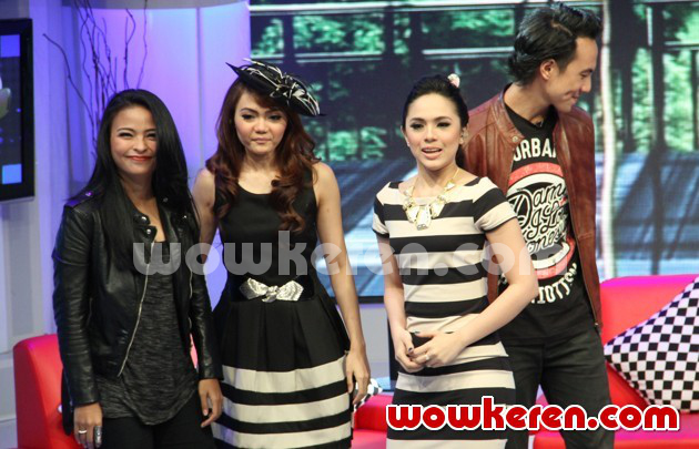 Gambar Foto Daniel Mananta, Tantri Kotak, Rina Nose dan Nycta Gina di Jumpa Pers 'Indonesian Idol 2014'