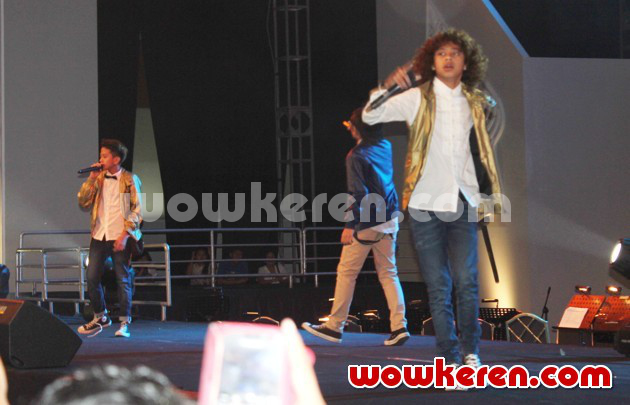Gambar Foto Coboy Junior Saat Tampil di HUT BRI ke-118