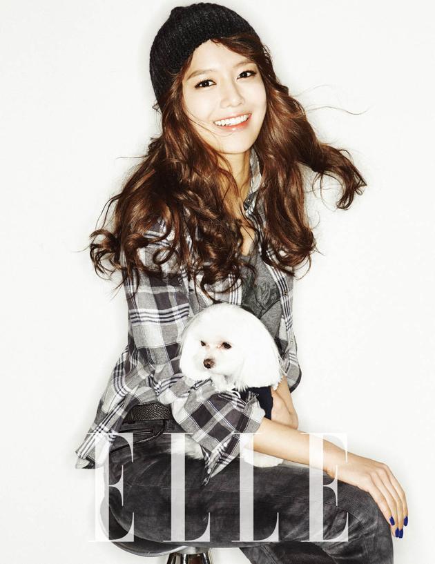 Gambar Foto Sooyoung Girls' Generation di Majalah Elle Edisi Desember 2013
