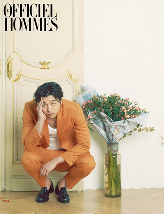 Gambar Foto Gong Yoo di Majalah L'Officiel Hommes Edisi Januari 2014
