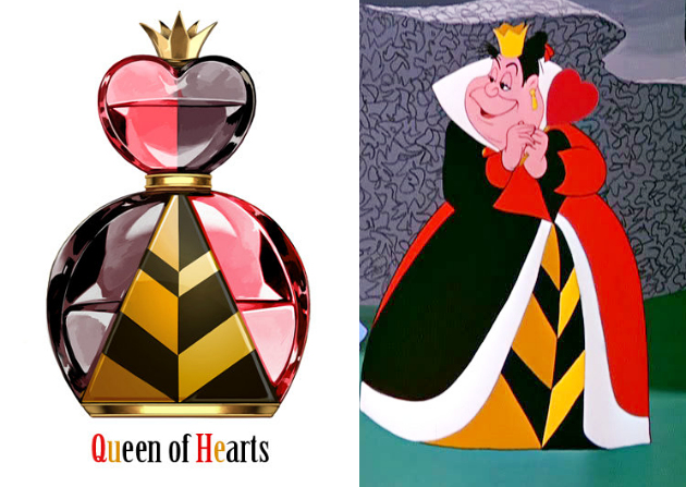 Gambar Foto Botol Parfum The Queen of Hearts dari Film 'Alice in Wonderland'