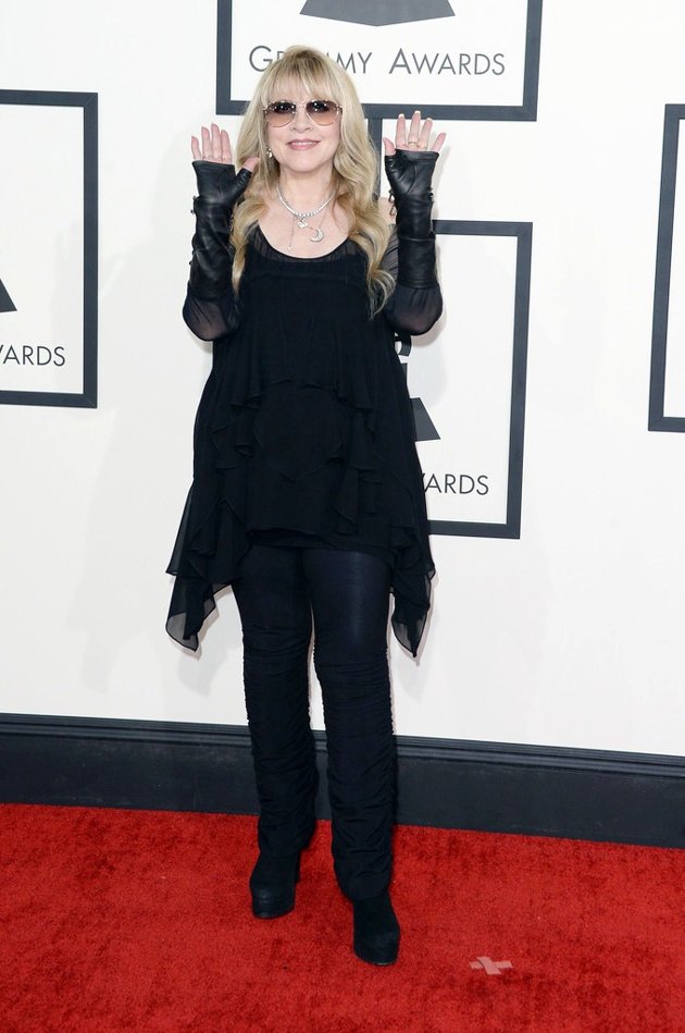 Gambar Foto Stevie Nicks di Red Carpet Grammy Awards 2014