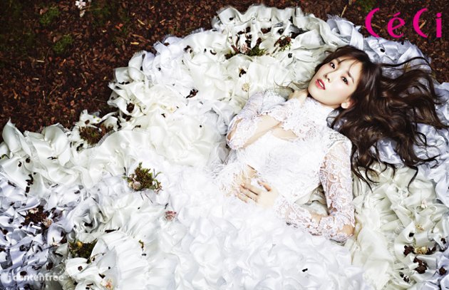 Gambar Foto Tae Yeon Girls' Generation di Majalah CeCi Edisi Januari 2014