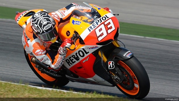 Gambar Foto Marc Marquez Saat Tes Perdana MotoGP 2014