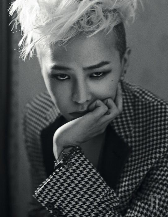 Gambar Foto G-Dragon Big Bang di Majalah W Korea Edisi Januari 2014