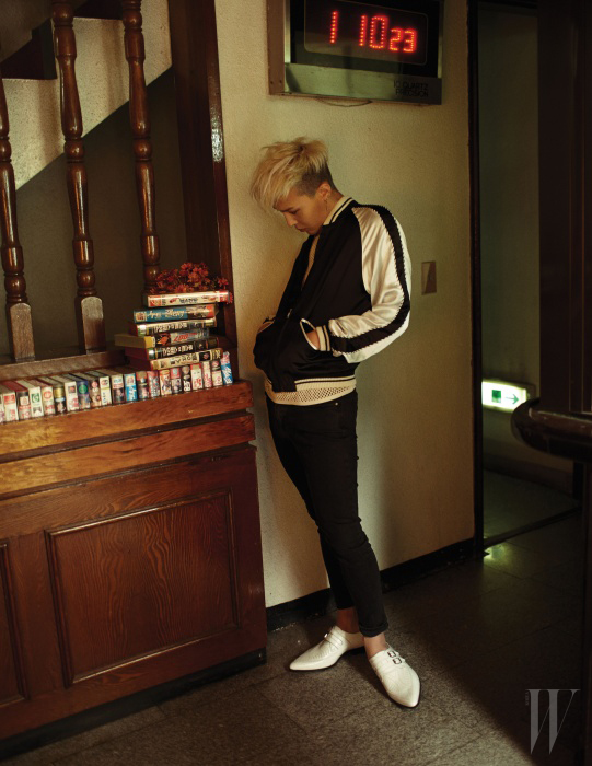 Gambar Foto G-Dragon Big Bang di Majalah W Korea Edisi Januari 2014