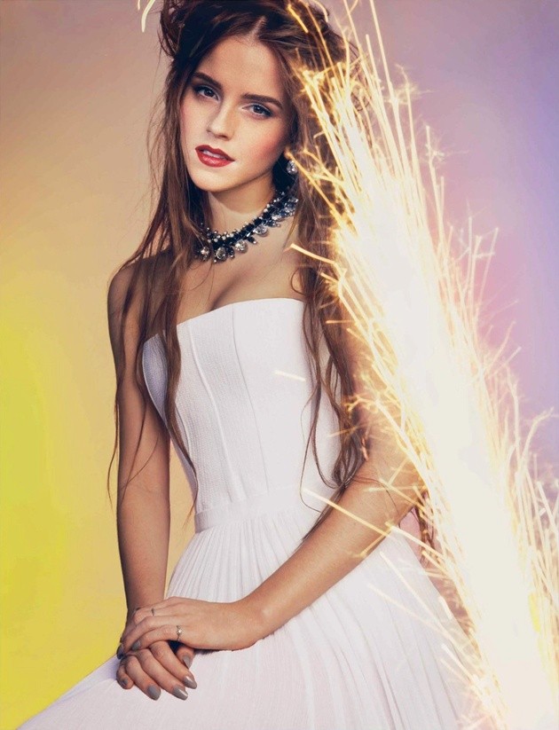 Gambar Foto Emma Watson di Majalah Wonderland Edisi Februari 2014