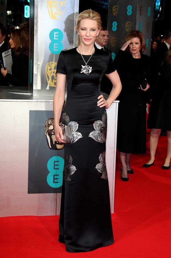 Gambar Foto Cate Blanchett di Red Carpet BAFTA Awards 2014
