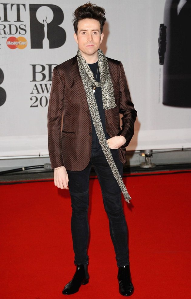 Gambar Foto Nick Grimshaw di Red Carpet BRIT Awards 2014