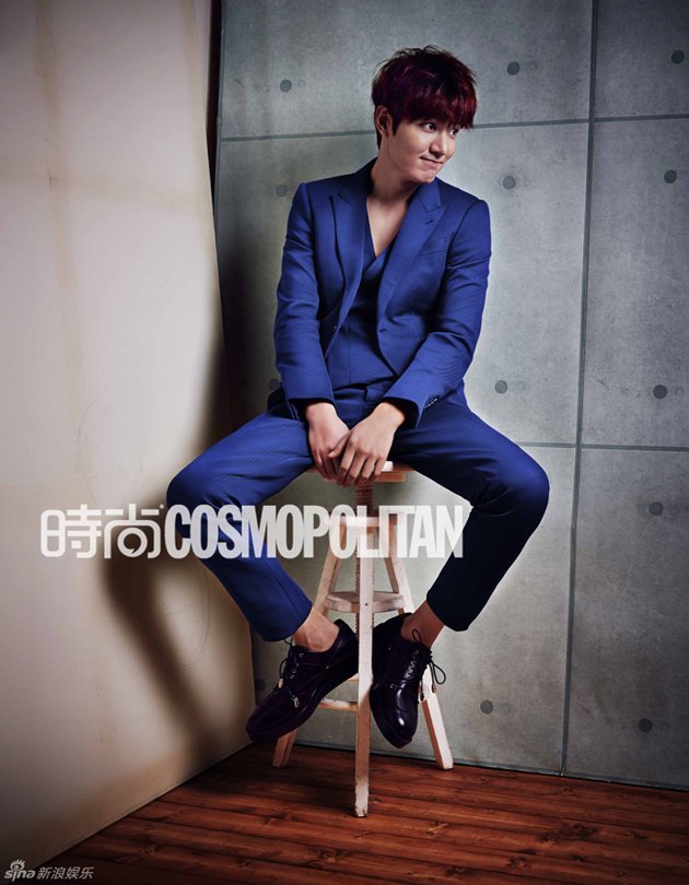Gambar Foto Lee Min Ho di Majalah Cosmopolitan China Edisi Maret 2014