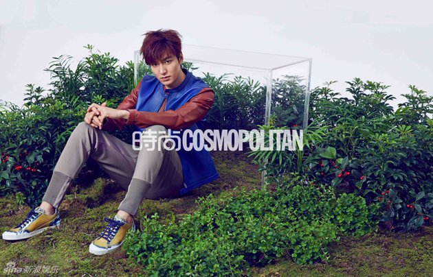 Gambar Foto Lee Min Ho di Majalah Cosmopolitan China Edisi Maret 2014
