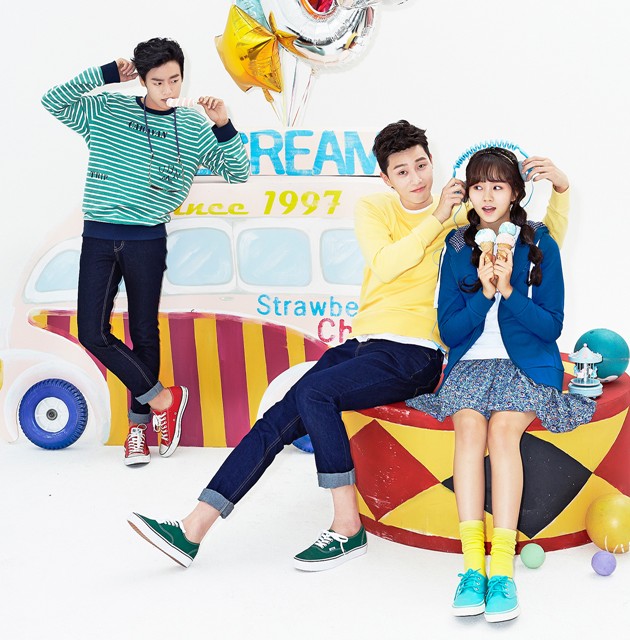 Gambar Foto Lee Hyun Woo, Park Seo Joon dan Kim So Hyun Kampanye Unionbay Musim Semi 2014