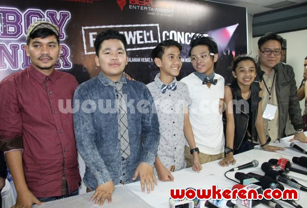 Gambar Foto Coboy Junior Saat Menggelar Jumpa Pers Seusai 'Farewell Concert'