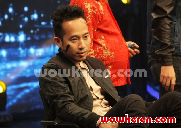 Gambar Foto Denny Cagur di Acara 'Slide Show'