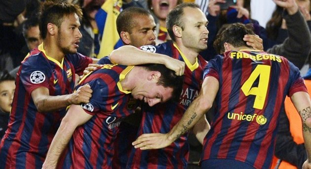Gambar Foto Barcelona Lolos ke Babak 8 Besar