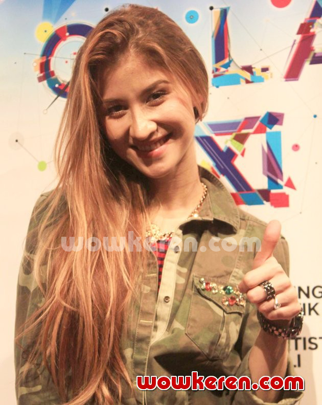 Gambar Foto Millane Fernandez di Jumpa Pers Perayaan Ulang Tahun ANTV