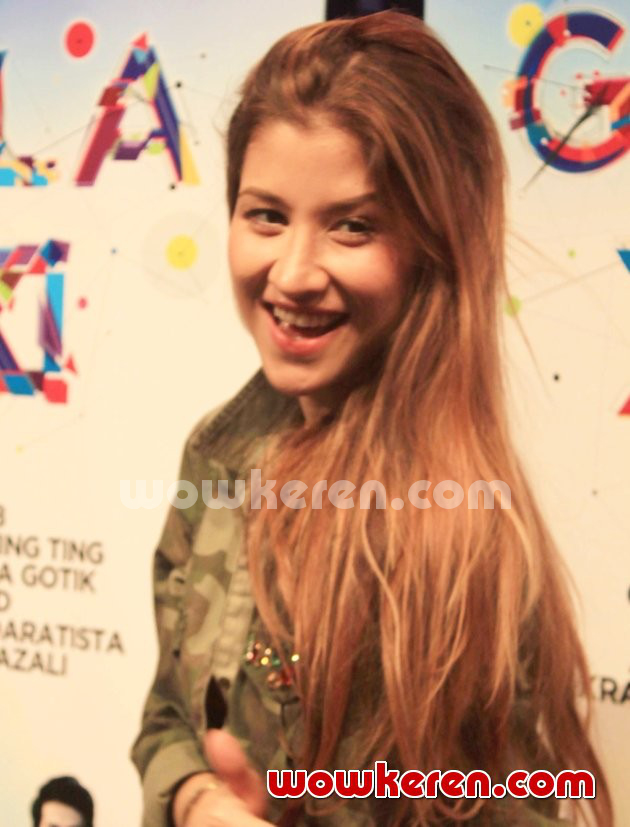Gambar Foto Millane Fernandez di Jumpa Pers Perayaan Ulang Tahun ANTV