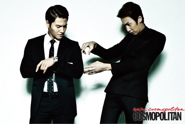 Gambar Foto Kim Jong Kook dan Lee Kwang Soo di Majalah Cosmopolitan Maret 2013
