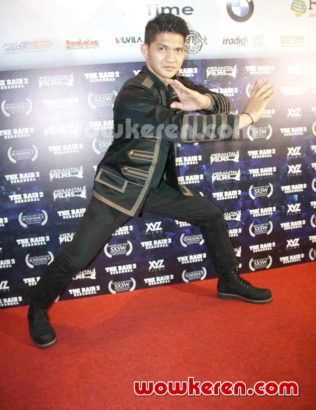 Gambar Foto Iko Uwais di Premiere Film 'The Raid 2: Berandal'