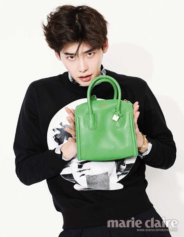 Gambar Foto Lee Jong Suk di Majalah Marie Claire Korea Edisi April 2014