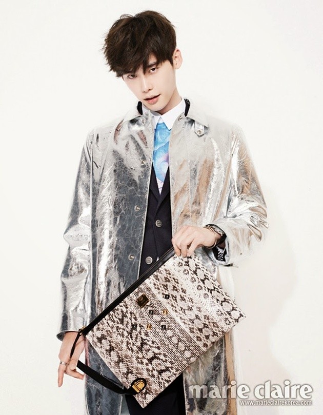 Gambar Foto Lee Jong Suk di Majalah Marie Claire Korea Edisi April 2014