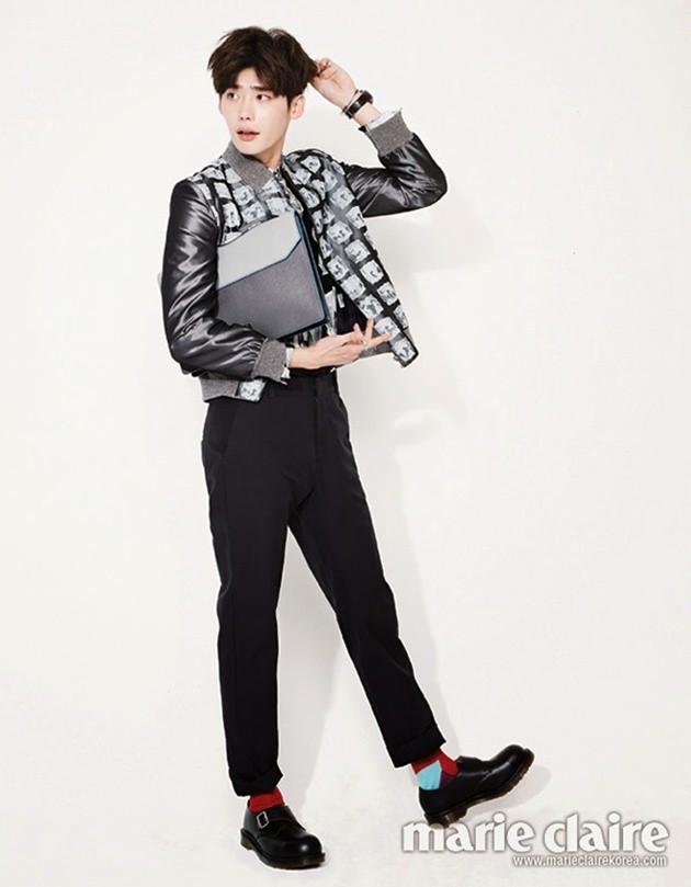Gambar Foto Lee Jong Suk di Majalah Marie Claire Korea Edisi April 2014