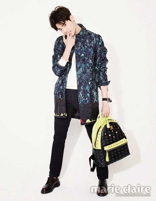 Gambar Foto Lee Jong Suk di Majalah Marie Claire Korea Edisi April 2014