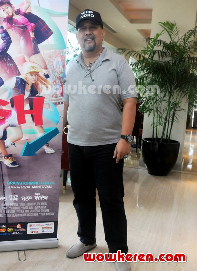 Gambar Foto Indro Warkop di Jumpa Pers Film 'Crush'