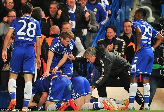 Gambar Foto Kehebohan Pelatih Chelsea Jose Mourinho