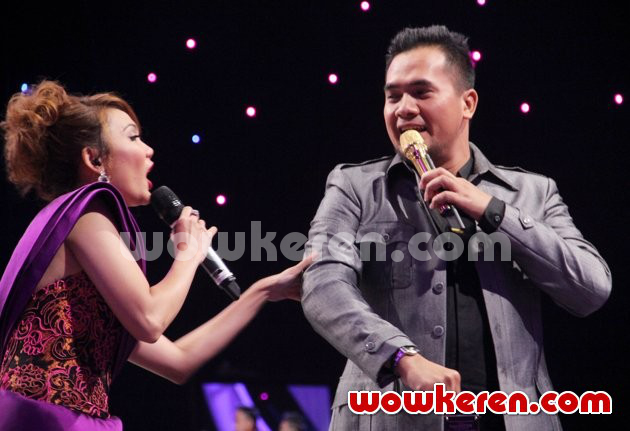 Gambar Foto Rina Nose dan Saiful Jamil di Acara 'D'Academy' Indosiar