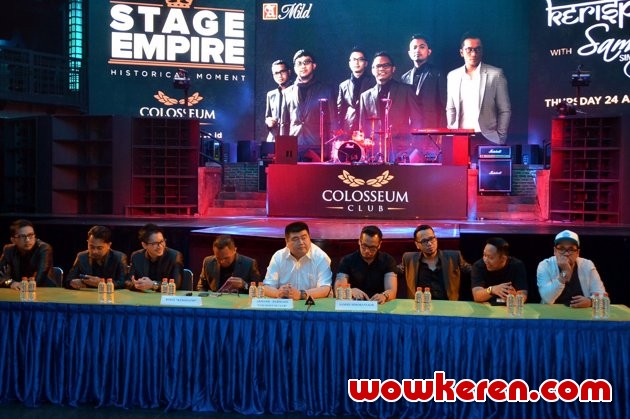 Gambar Foto Kerispatih dan Sammy Simorangkir di Jumpa Pers Acara 'Stage Empire'