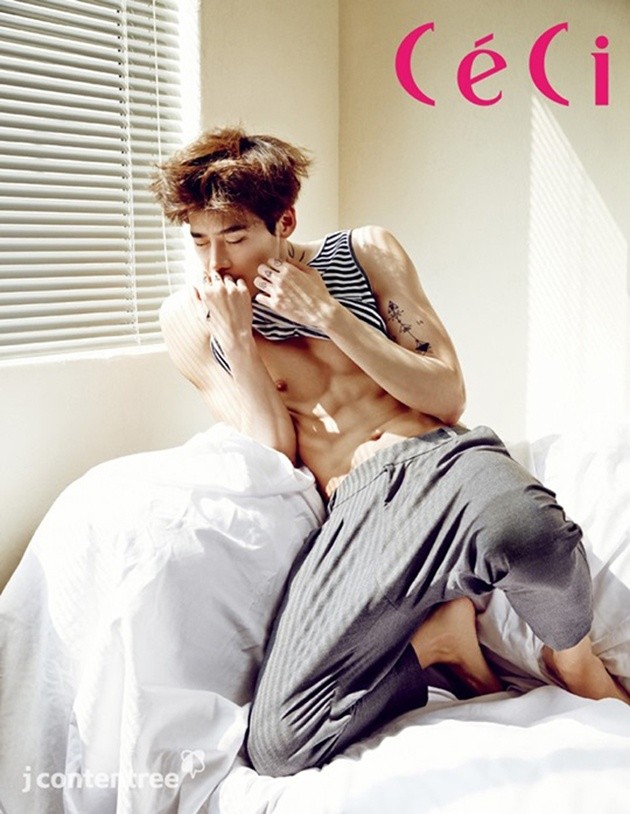 Gambar Foto Lee Jong Suk di Majalah CeCi Edisi Mei 2014