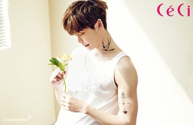 Gambar Foto Lee Jong Suk di Majalah CeCi Edisi Mei 2014