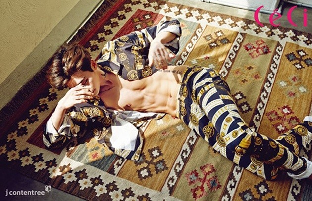 Gambar Foto Lee Jong Suk di Majalah CeCi Edisi Mei 2014