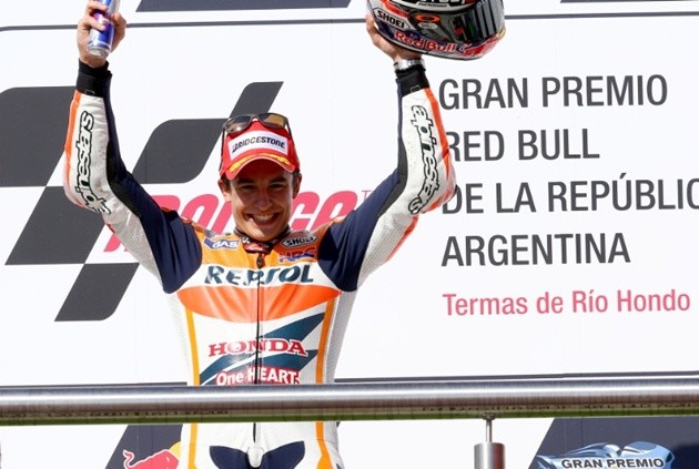 Gambar Foto Marc Marquez Juara 1 MotoGP Argentina 2014