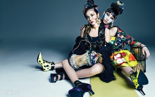 Gambar Foto CL dan Sandara Park di Vogue Korea Edisi Mei 2014
