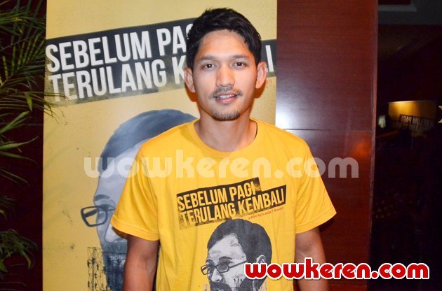 Gambar Foto Ibnu Jamil di Jumpa Pers Film 'Sebelum Pagi Terulang Kembali'