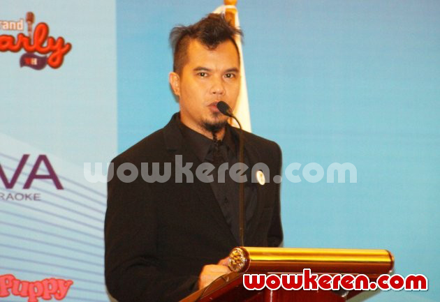 Gambar Foto Ahmad Dhani di Jumpa Pers APERKI