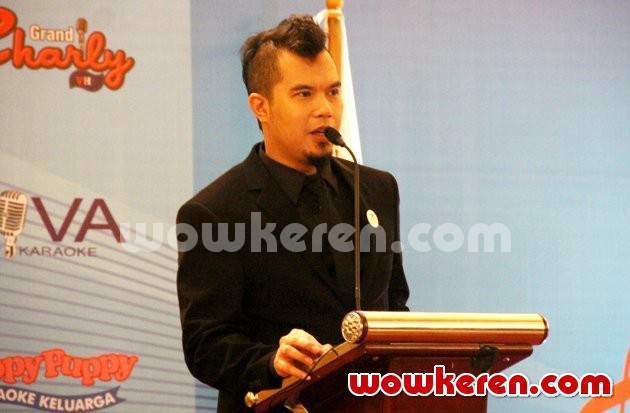 Gambar Foto Ahmad Dhani di Jumpa Pers APERKI