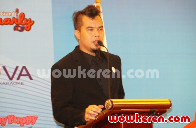 Gambar Foto Ahmad Dhani di Jumpa Pers APERKI