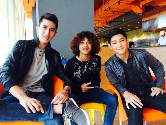 Gambar Foto Teuku Rassya Bersama Bastian Bintang dan Verrell Bramasta