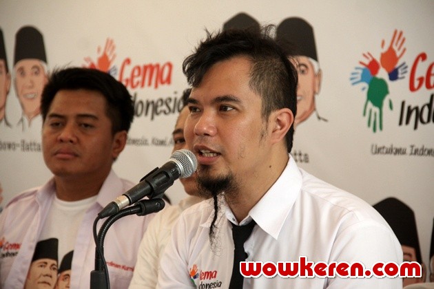 Gambar Foto Ahmad Dhani di Deklarasi Gema Indonesia